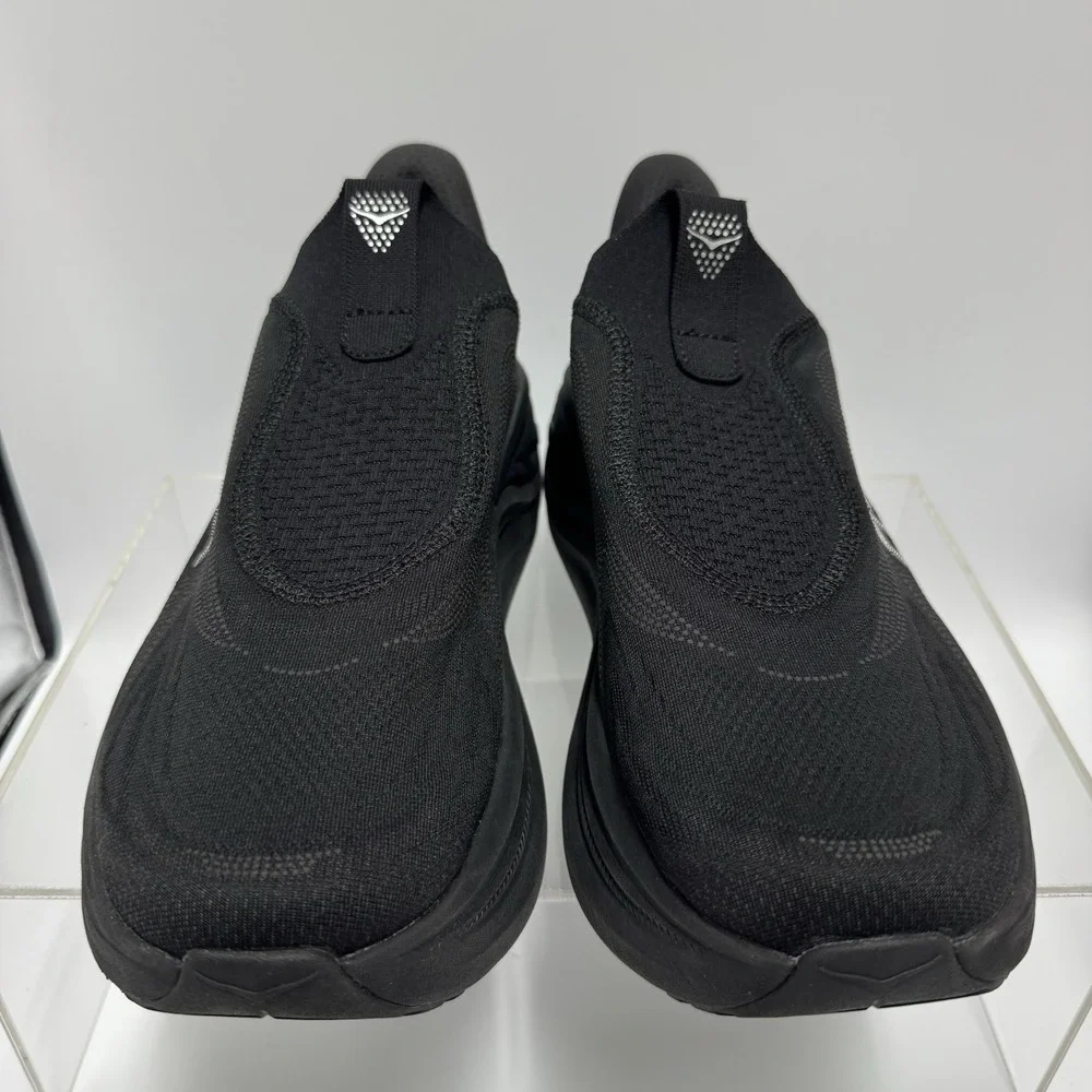 Hoka Skyward Laceless Triple Black 1168876 BBLC running Shoes Men's Size 12